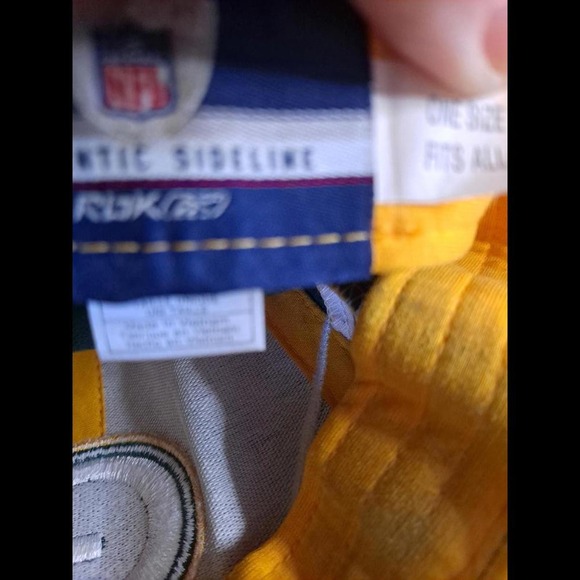 Reebok Green Bay Packers Fitted Hat Baseball Cap Size: OSFA - Picture 9 of 11